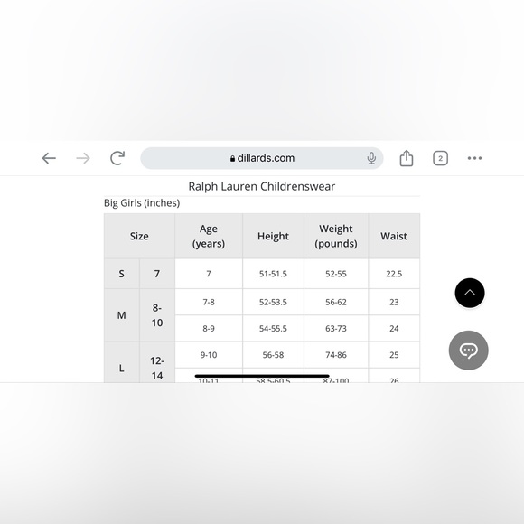 Polo Ralph Lauren Girls Floral Corduroy Skirtall - Picture 8 of 8